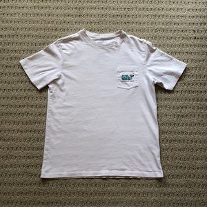 I am selling a white Vineyard Vines tee shirt.